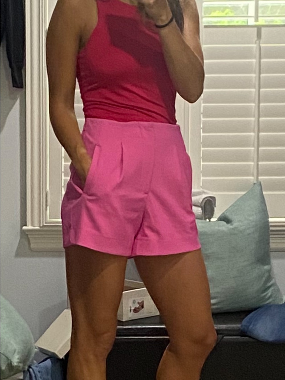 a new day Fuchsia Tailored High-Rise Shorts